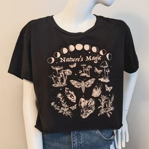 Cottagecore/witchy cut off crop